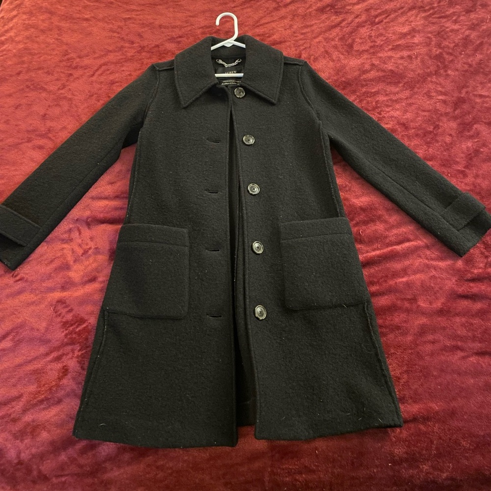 J Crew Boiled Wool Coat